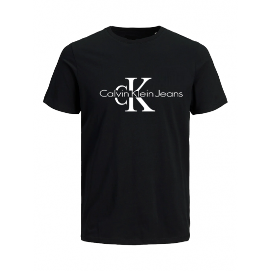 T-SHIRT 100% ΒΑΜΒΑΚΙ ΜΕ LOGO - ΜΑΥΡΟ - CALVIN KLEIN ΜΕΓΑΛΟ T-SHIRT 100% ΒΑΜΒΑΚΙ ΜΕ LOGO - ΜΑΥΡΟ - CALVIN KLEIN ΜΕΓΑΛΟ